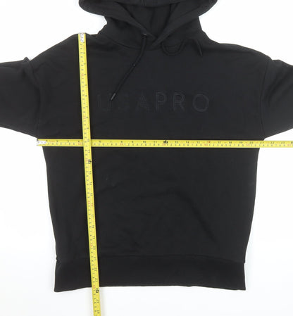 Womens UK Size 12 USA Pro Black Pullover Hoodie