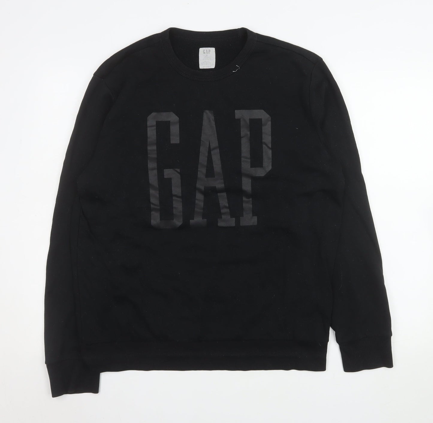 Mens UK Size M Gap Black Pullover Sweatshirt
