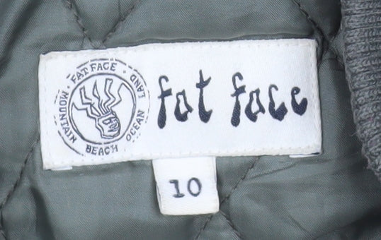 Womens UK Size 10 Fat Face Green Parka Coat