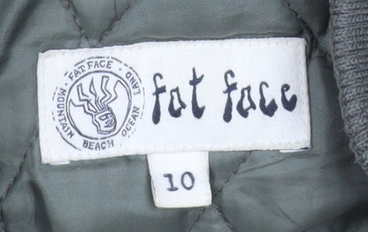 Womens UK Size 10 Fat Face Green Parka Coat