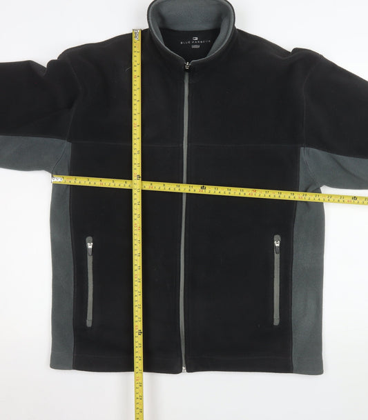 Marks and Spencer Men’s Black Fleece Full Zip Jacket Size S