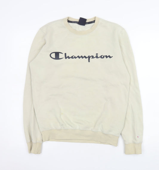 Mens UK Size XS Champion Beige Pullover Sweatshirt