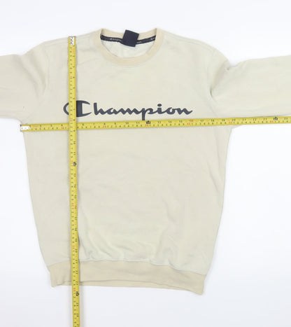Mens UK Size XS Champion Beige Pullover Sweatshirt
