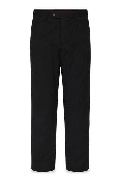 Matalan Men's Black 32x31 Regular Fit Dress Trousers