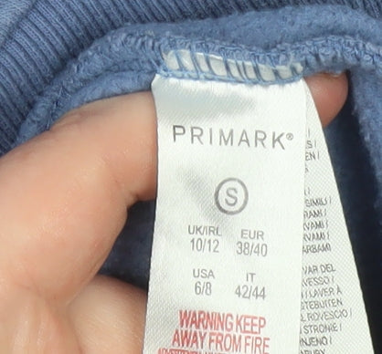 Womens UK Size 10/12 Primark Blue Pullover Sweatshirt