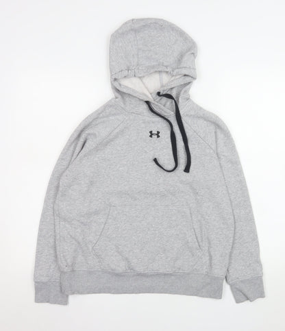 Womens UK Size S Under armour Grey Pullover Hoodie