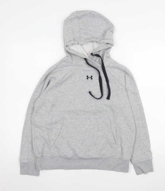 Womens UK Size S Under armour Grey Pullover Hoodie