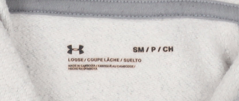 Womens UK Size S Under armour Grey Pullover Hoodie