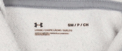 Womens UK Size S Under armour Grey Pullover Hoodie