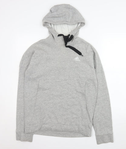 Mens UK Size S adidas Grey Pullover Hoodie