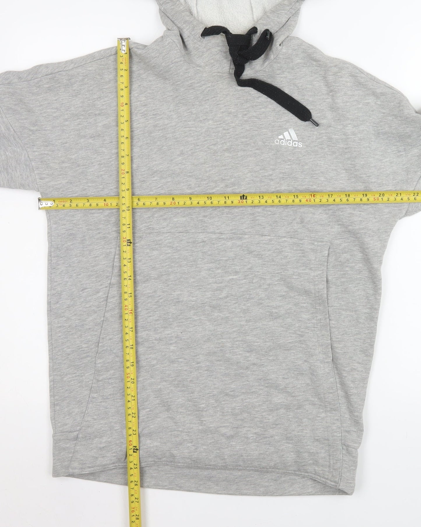 Mens UK Size S adidas Grey Pullover Hoodie