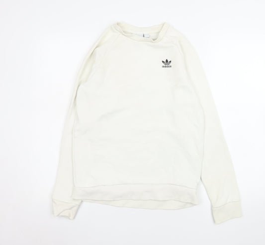 Mens UK Size XS adidas Ivory Pullover Sweatshirt