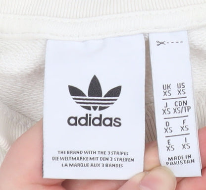 Mens UK Size XS adidas Ivory Pullover Sweatshirt