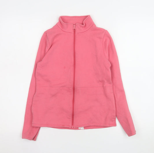 Girls UK Size 12-13 Years DECATHLON Pink Basic Jacket
