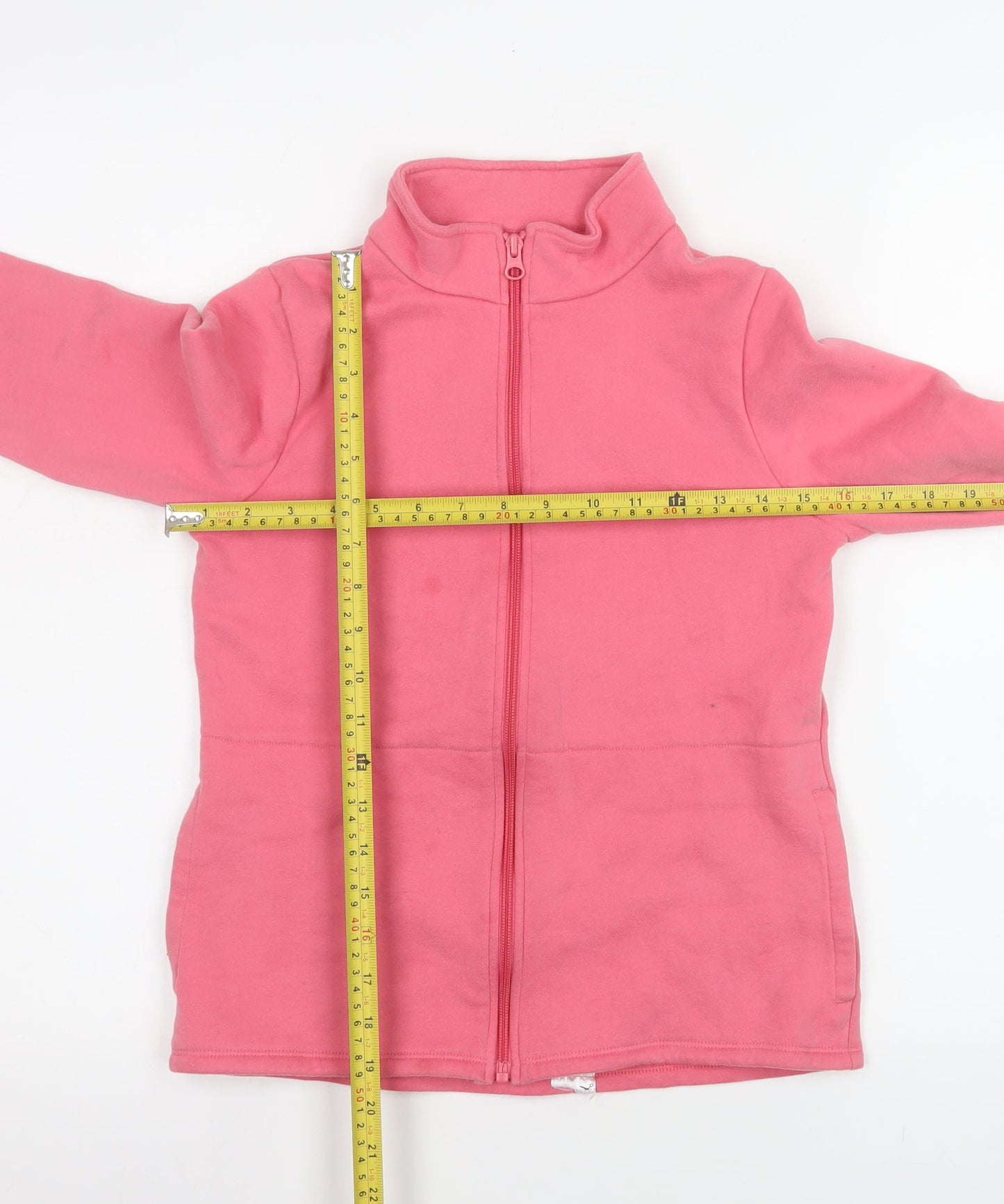 Girls UK Size 12-13 Years DECATHLON Pink Basic Jacket