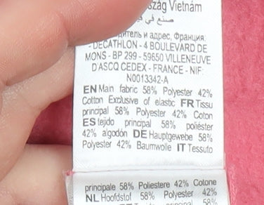 Girls UK Size 12-13 Years DECATHLON Pink Basic Jacket