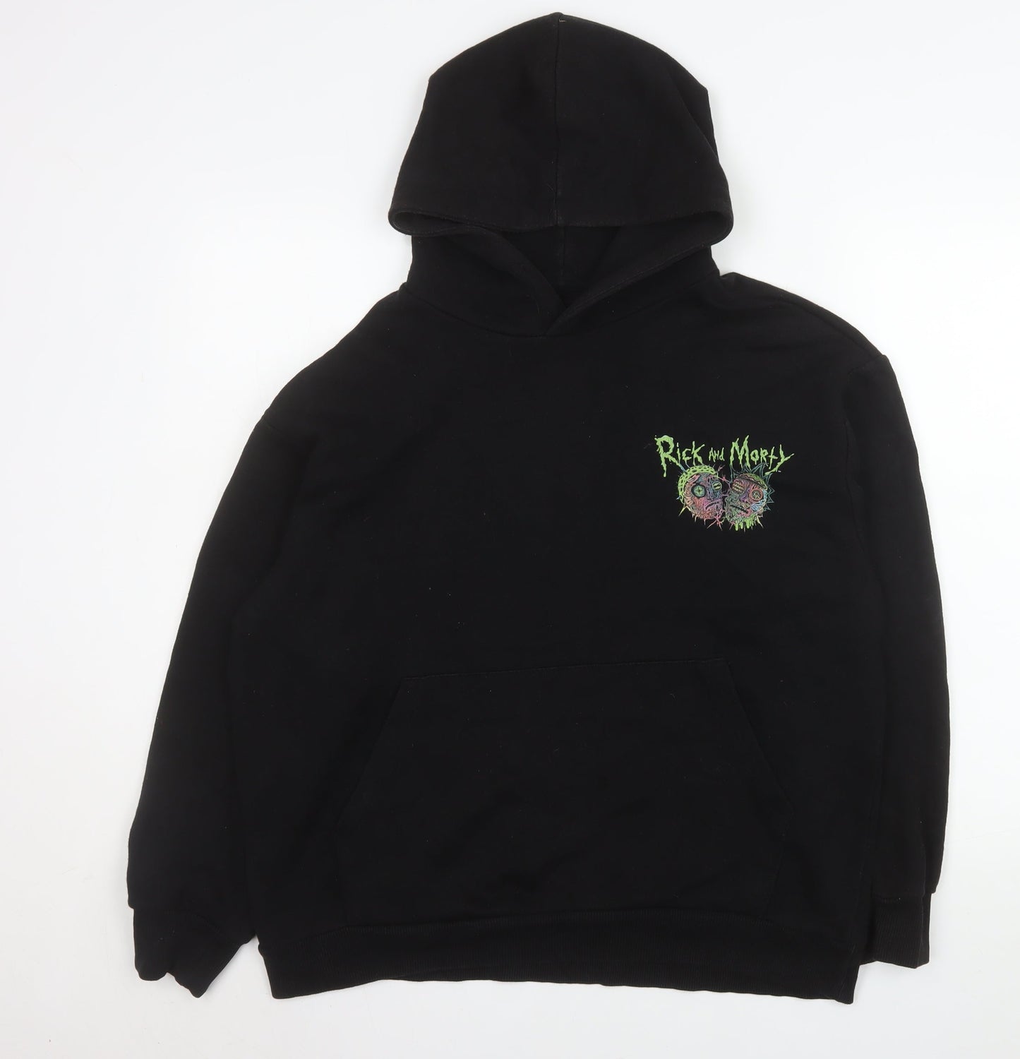 Mens UK Size S Bershka Black Pullover Hoodie