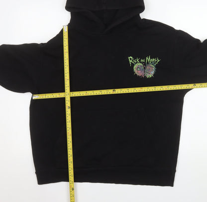 Mens UK Size S Bershka Black Pullover Hoodie