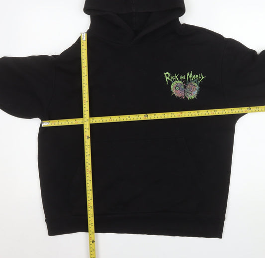 Mens UK Size S Bershka Black Pullover Hoodie