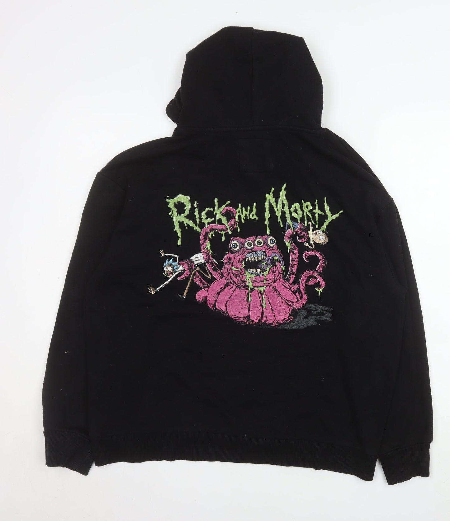 Mens UK Size S Bershka Black Pullover Hoodie