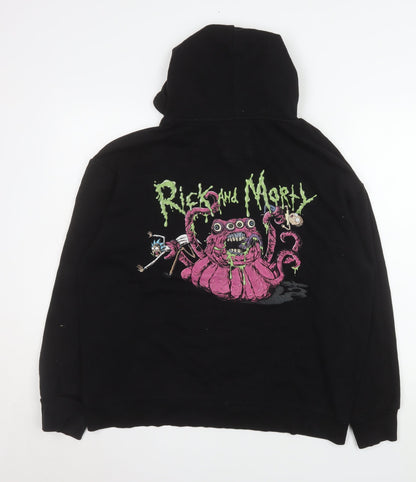 Mens UK Size S Bershka Black Pullover Hoodie