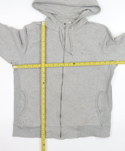 Champion Women's Grey Easy Fit Full Zip Hoodie Jacket L