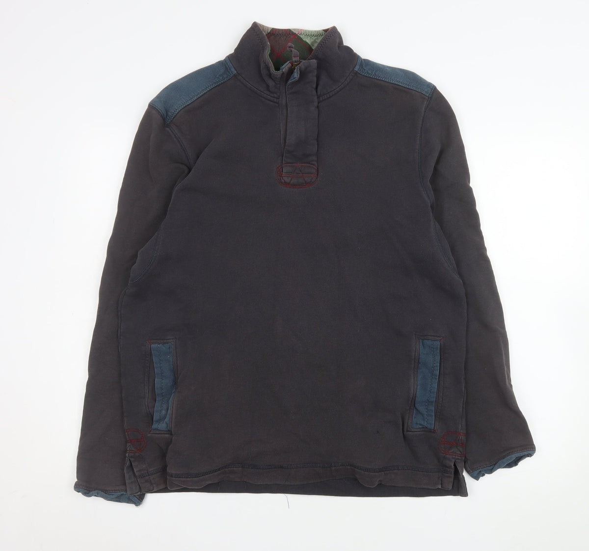 Mens UK Size M W Stuff & Co Black Pullover Sweatshirt