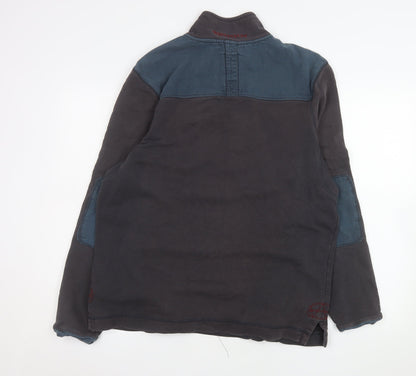 Mens UK Size M W Stuff & Co Black Pullover Sweatshirt