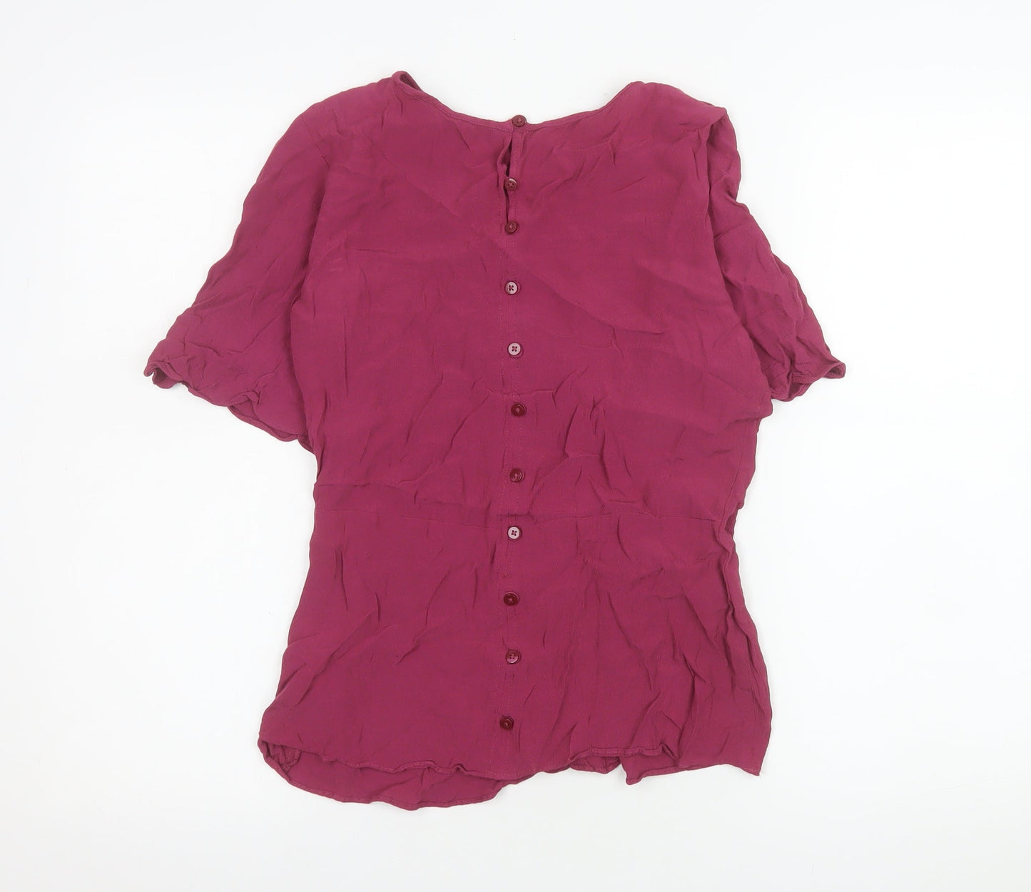 Womens UK Size 6 NEXT Purple Basic Blouse