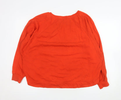 Womens UK Size S Nümph Red Pullover Sweatshirt