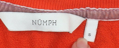 Womens UK Size S Nümph Red Pullover Sweatshirt
