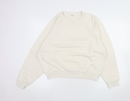 Womens UK Size L Uniqlo Beige Pullover Sweatshirt
