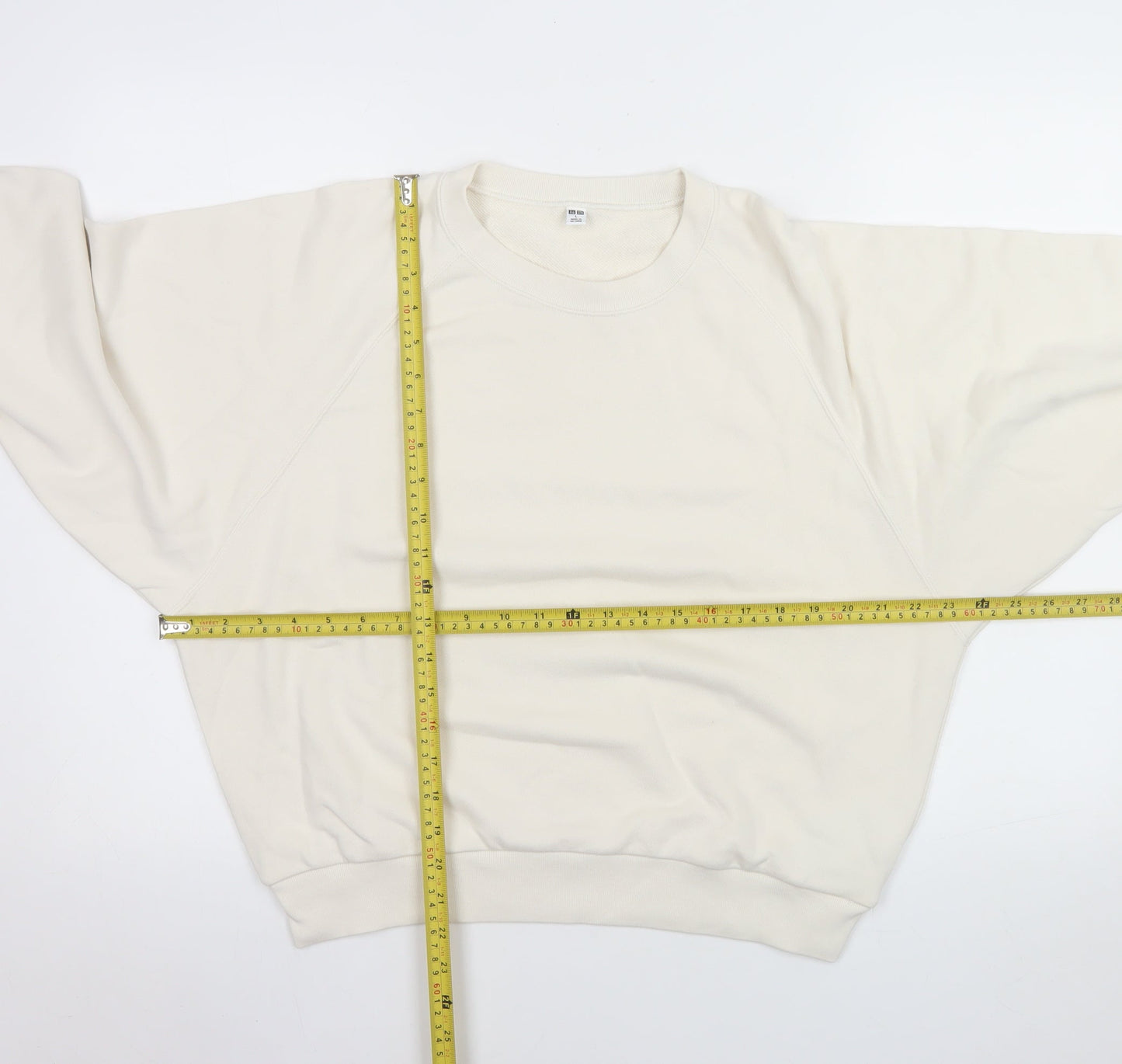 Womens UK Size L Uniqlo Beige Pullover Sweatshirt