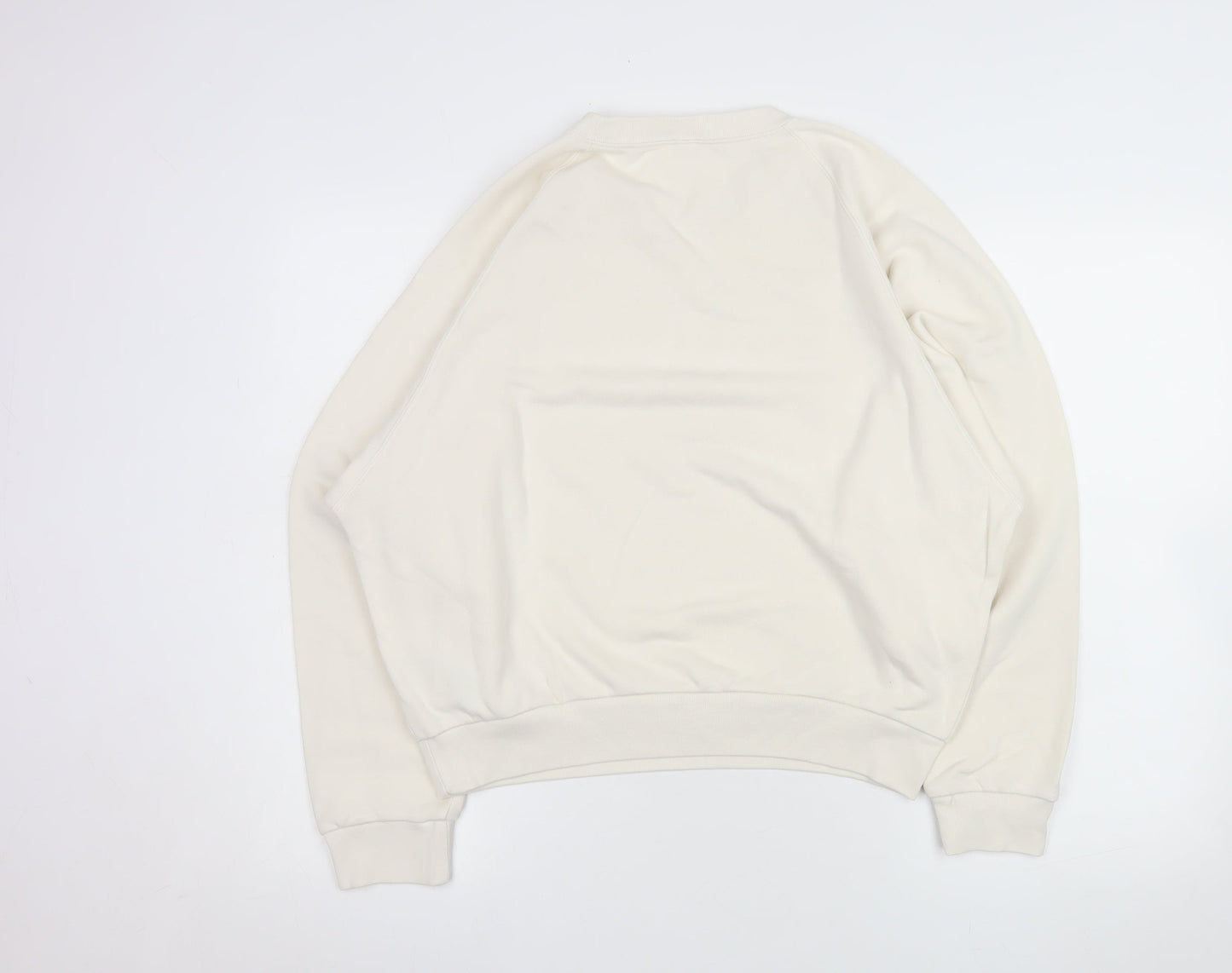 Womens UK Size L Uniqlo Beige Pullover Sweatshirt