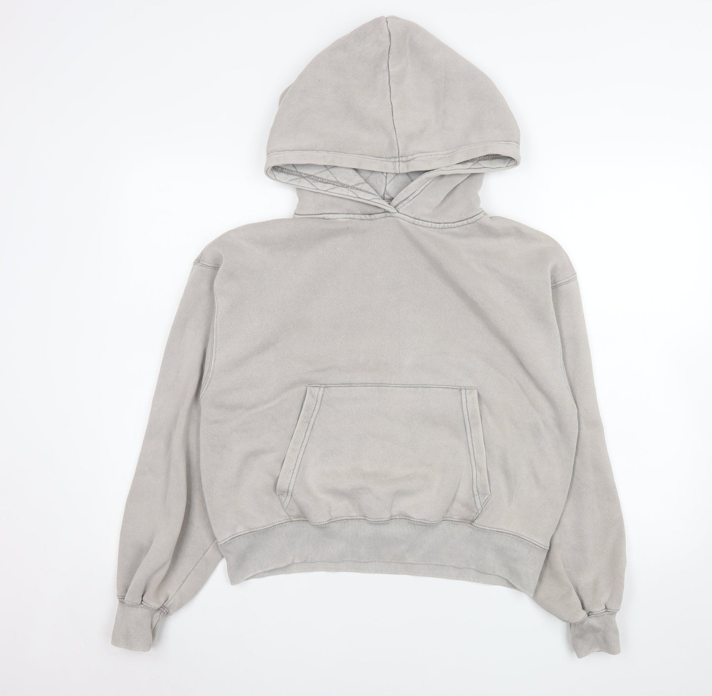 Mens UK Size S Pull&Bear Grey Pullover Hoodie