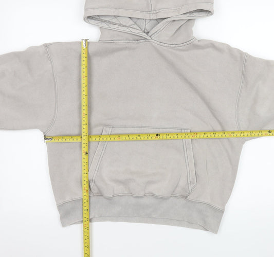 Mens UK Size S Pull&Bear Grey Pullover Hoodie