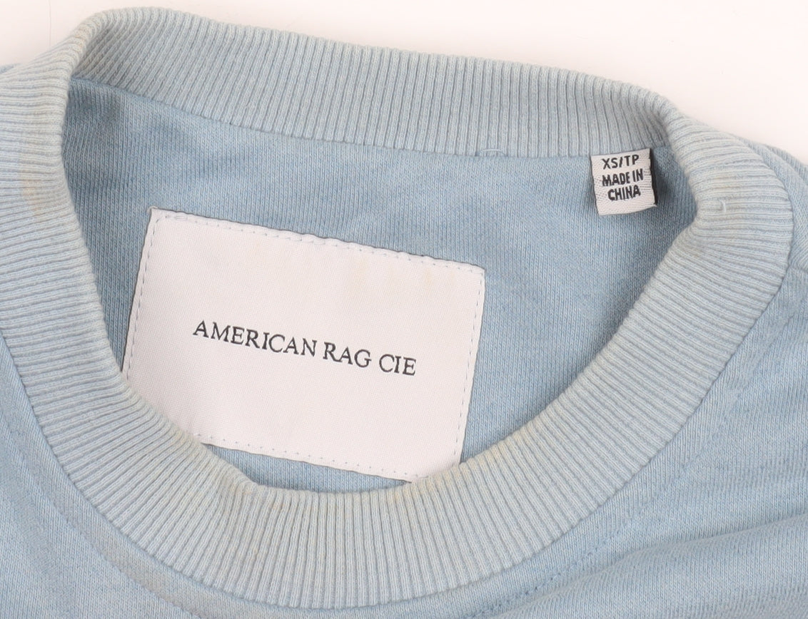 Womens UK Size XS American Rag Cie Blue Pullover Sweatshirt