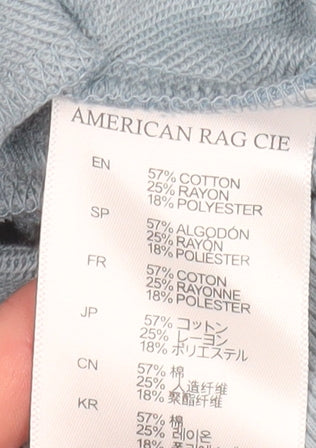 Womens UK Size XS American Rag Cie Blue Pullover Sweatshirt