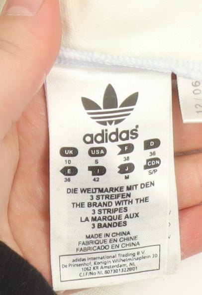 Womens UK Size 10 adidas Multicoloured Bomber Jacket