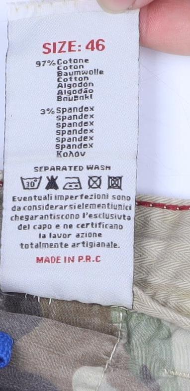 Mens UK Size 46 Montezemolo Regular Fit Cargo Shorts