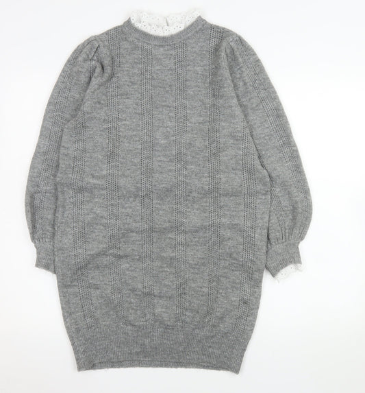 Womens UK Size 6 ASOS DESIGN Grey Pullover Jumper