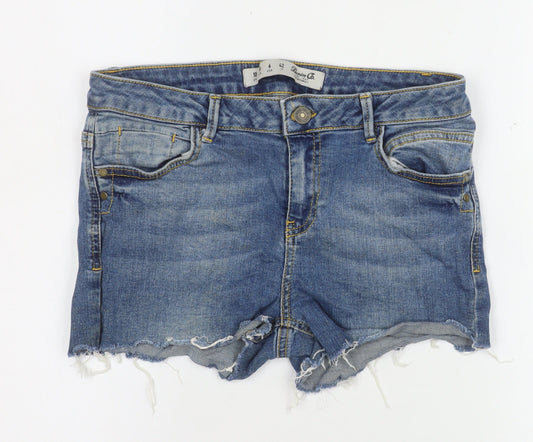 Denim Co Women Blue Cut-Off Denim Shorts Size 10 UK