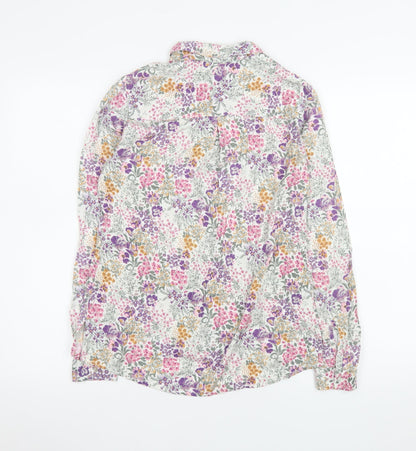 Laura Ashley Women’s Multicoloured Floral Viscose Blouse UK 8