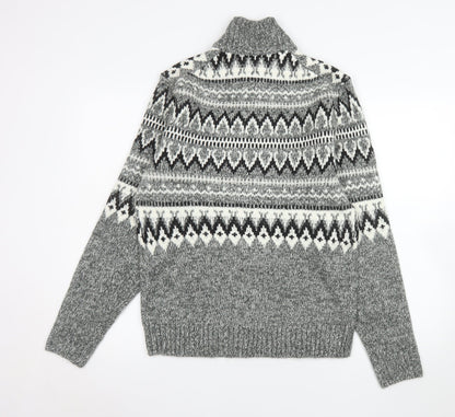 Mens UK Size S Marks and Spencer Grey Pullover Sweatshirt