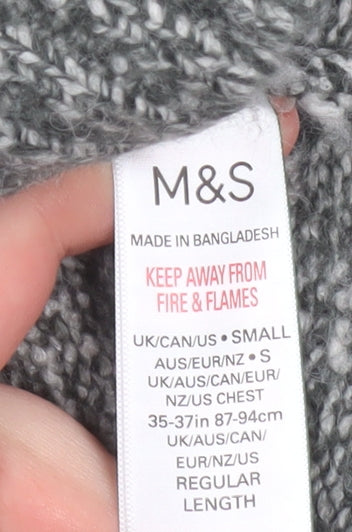 Mens UK Size S Marks and Spencer Grey Pullover Sweatshirt
