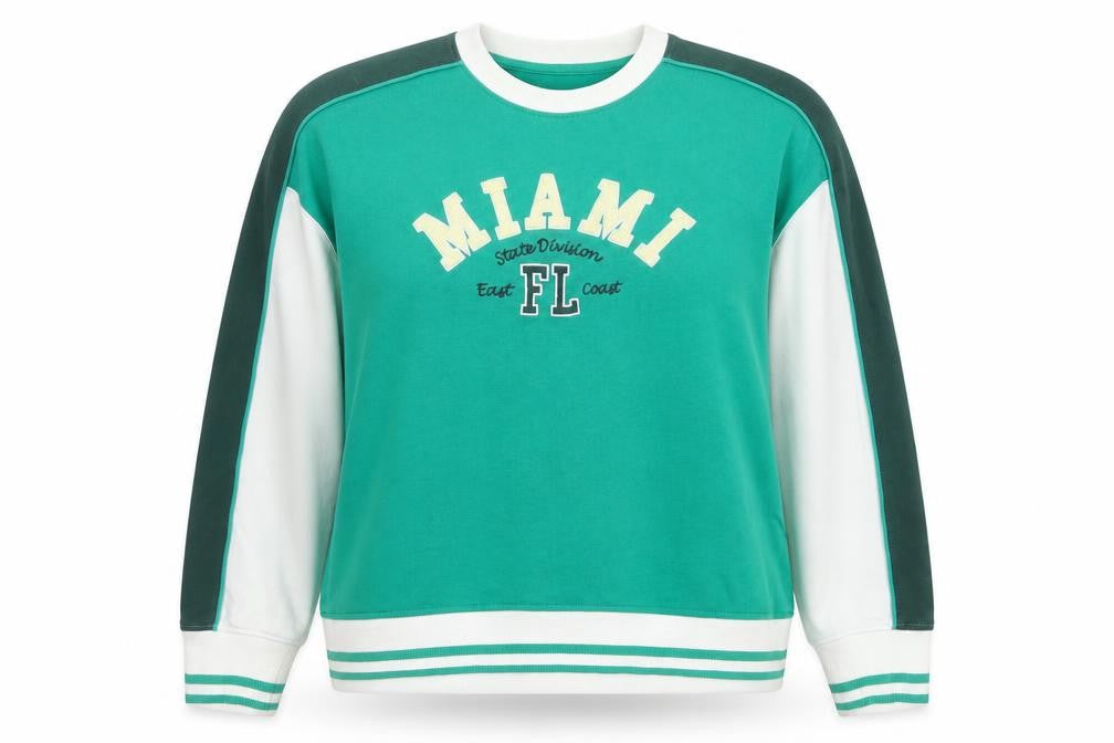 Womens UK Size 16 NEXT Green Pullover Sweatshirt