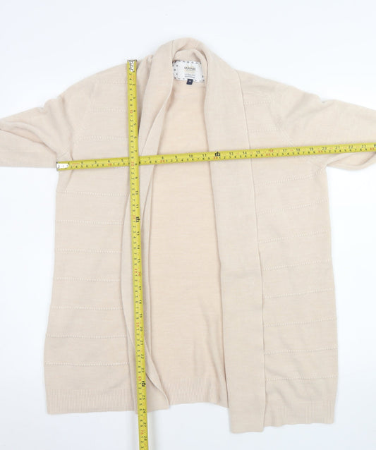 Womens UK Size 14 Maine New England Beige Cardigan Jumper