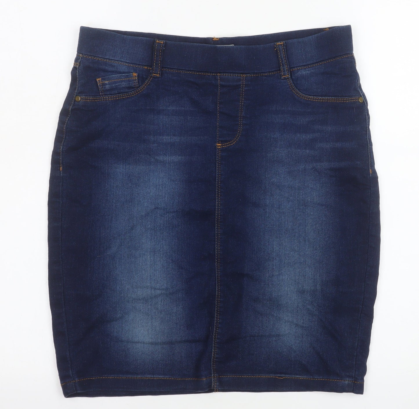 Womens UK Size 8 Dorothy Perkins Straight & Pencil Denim Skirt
