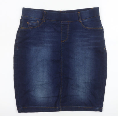 Womens UK Size 8 Dorothy Perkins Straight & Pencil Denim Skirt