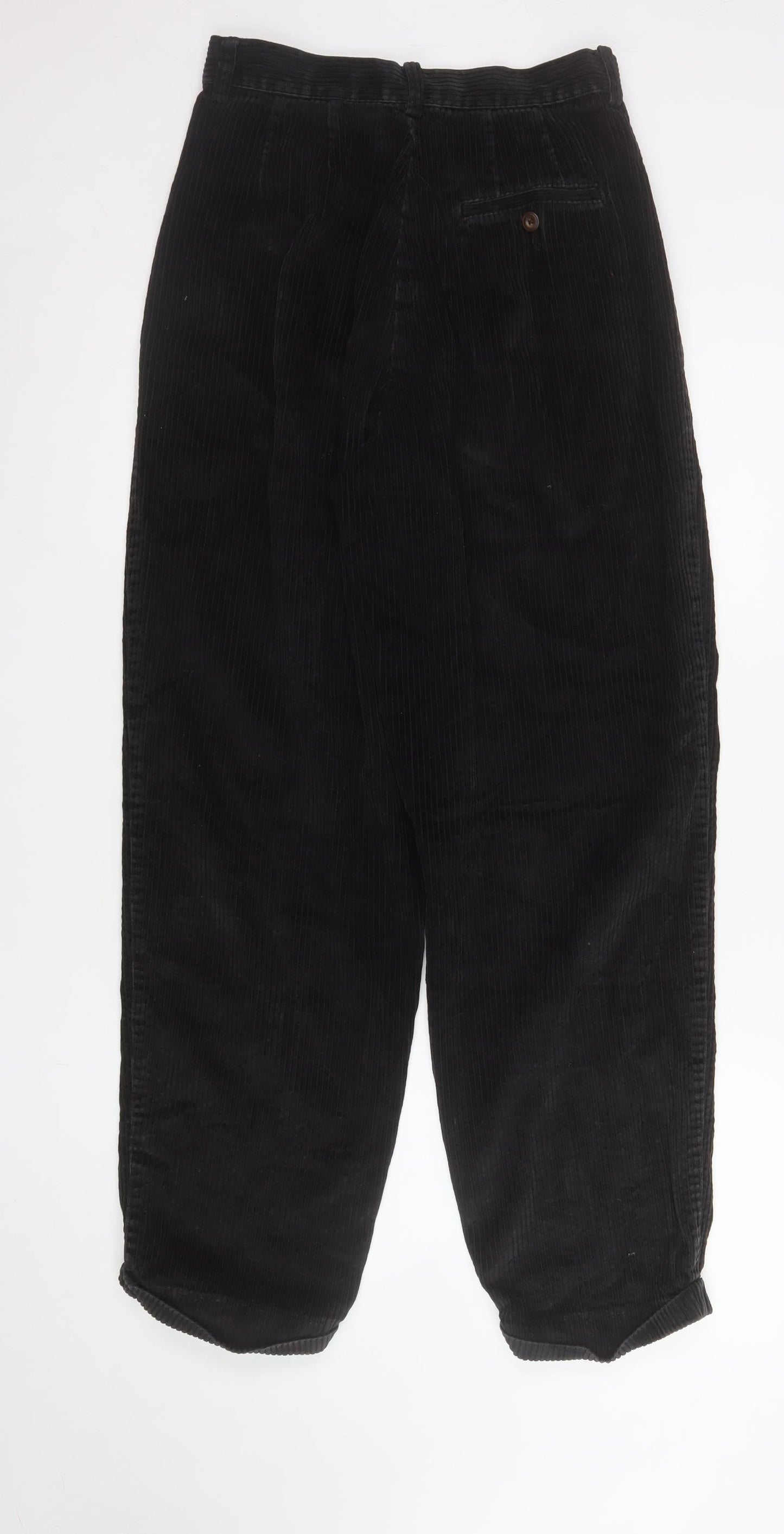 Womens UK Size 6 Eddie Bauer Regular Fit Casual Black Trousers